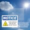 Signmission Hot Surface Sign, 7 in H x 10 in W, Plastic, Tank Surface May Be Hot Do Not Touch OS-2PACK-NS-P-710-L-18525 - alternate 4